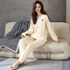顶瓜瓜【抗菌防螨】春秋纯棉睡衣女长袖长裤女士休闲家居服套装可外穿 YSM9230女 2XL