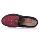 WVNE spring and summer old Beijing cloth shoes women's shoes mother single shoes 2025 deep mouth soft sole flat heel flat sole comfortable middle-aged and elderly anti-slip 880 red 39 [standard size]