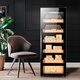 Bacchus Cigar Cabinet Temperature and Humidity Control Constant Temperature and Humidity Control Humidifier Box Mini Small Household Solid Wood Cedar Wood Inlaid Pure Culture Bare Culture Red Wine Cigar Air-cooled Frost-free Luxury Model - Large Capacity 5 Layers 1.64 Meters 270L
