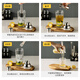 Maiqixiang 304 stainless steel mixer glass shaker cup hand shaker cocktail bar bartending tool set entry shaker cup 400ml glass shaker cup - single cup