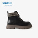 Tianmeiyi Children's Martin Boots 2023 Printemps et automne Nouveaux garçons Style britannique Short Boots Boots Boots Black 33