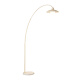 Luo Qiya CMLZIUA Cream Style Fishing Lamp Floor Lamp Living Room Next to Sofa High-Looking Decoration Ambient Lamp Internet Celebrity French Vertical Lamp Cream Color - Iron Lamp Shade - [Warm Light]