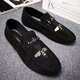Tianguang old Beijing cloth shoes spring and autumn small-size bean shoes male student Korean style trendy society spirit guy versatile lazy shoes 829 black 42