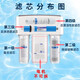 潜津通用沁园净水器KRT2800/3800/3820/3890全套四级滤芯超滤膜纯水机配件活性炭反渗透RO膜升级大流量 KRT2800/3800/3890（124级）