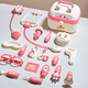 Huangen Children's House Playing Doctor Juguete de juguete Littlecope Caja médica Medical Enfermera Jugar a la inyección de baby polvo [Luxury 48 piezas Set] + Doll + Nurse Suit Todos los paquetes para la botella colgante