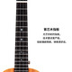 Aodsk Auc-F19 Ukulele joue une guitare en bois de base en acajou en acajou complet de 23 pouces