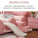 Congying children's bed pink bow princess bed girl's bedroom modern simple fence slide bed soft package single bed bed + bedside table *1 1.5*2 meters