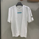 Adidas Hombres de manga corta para hombres Summer Summer New Sportswear Correr Camiseta de cuello redonda de tendencia a media manga transpirable HC9717 White L
