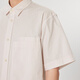 
Sketch men's spring and summer new shirt cotton loose fun short-sleeved shirt casual commuter multi-pocket top 694 light miscellaneous powder S