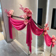 MPPMCK Boda de boda Decoración de la sala de bodas Propósito Escena de la bola de panal de la bola de la bola Flor de boda B3892-Japan Material rojo de 4 metros