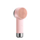 JinDao Instrument électrique de nettoyage du visage en silicone Instrument de nettoyage des pores Instrument de beauté de massage du visage Brosse de lavage du visage vibrante rechargeable KD307 Rose