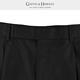君皇仕（GIEVES & HAWKES）GH男士秋冬商务休闲长裤直筒纯羊毛正装西裤男G3532EI011 黑色 50