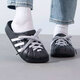 阿迪达斯 （adidas）三叶草拖鞋男鞋2025夏季新款贝壳头运动拖鞋休闲沙滩凉拖包头凉拖 JH9848黑色 39