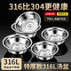 Putel 316L stainless steel basin set vegetable basin household oil basin kitchen egg and noodle soup basin three-piece set 18+20+22cm