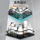 Bingyou Bathroom Triangular Shelf 2 Pack No Punching No Nails Wall Mounting Shelf Kitchen Iron Storage Basket
