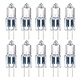 G4 halogen lamp bead 12v crystal lamp pin small bulb low voltage bulb mini pin bulb halogen tungsten lamp bead G4-12V (halogen lamp bead 20W) ten pack warm yellow light