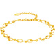 Saturday Fortune Yellow 18K Gold Bracelet Women's Fashion Color Gold Bracelet Birthday Gift C0714461 16+3cm