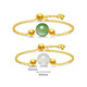 Chao Acer 18K Gold Hetian Jade Ring for Women Biying Ningzhi SRK32800002 Biying-Jasper Birthday Gift