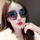 Mijilin 2022 new new style sunglasses for women high-definition anti-blue light sunglasses women's sunglasses driving sun protection round face long face internet celebrity black upgraded model high-definition anti-blue light