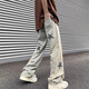 Yiran presents yellow mud-colored jeans for men, retro loose wide-legged straight-leg floor-length trendy brand casual versatile pants for men, autumn new style, yellow mud-colored L. Recommended 105-125 Jin Jin is equal to 0.5 kg