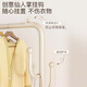Yupin clothes hanger floor-standing coat rack hanging clothes rack bedroom living room removable clothes storage rack MJ52 double-layer white 120