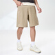 
Mark Waffe [Khmer comfort] casual shorts men's 25 summer loose breathable letter embroidery commuter versatile casual pinch pants 701 khaki L