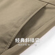 Dancing with the wolf [DP free ironing] stretch cotton casual pants for men 2025 summer new business solid color breathable straight trousers 4033 khaki 701-summer style 32