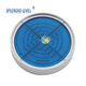 Metal universal level bubble high-precision level bead level with strong magnetic level ruler round level multi-type 60*12mm silver shell 6 points blue water