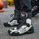 Duhan (DUHAN) cycling shoes spring, summer and autumn motorcycle riding boots men's off-road motorcycle shoes racing short boots rider equipment DX-24711 black and white 43