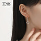TTMIX platinum ear hook heart-shaped earrings pt950 women's classic platinum car flower love earrings 2.2-2.4g