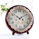 Hanshi (Hense) Creative Small Table Clock Living Room Bedroom Wooden Table Clock Simple Table Clock Fashion Clock Classical Quartz Clock HD282 Brown