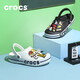 Crocs Crocs Crocs Crocs Bela Crocban Lightweight Wear-Resistant Slip-on Casual Shoes|205089 Black/White-066 41/42(260mm)