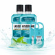 Listerine Mouthwash Ice Blue Refreshing Breath 500mL*2 Pack + Mouth Spray 7.7ml*2