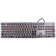Logitech K845 teclado mecánico, teclado con cable, teclado de la oficina de juegos, deportes electrónicos, teclado de eje rojo de té verde, teclado de bricolaje de cuaderno de computadora, teclas de bricolaje, teclas de tamaño completo 104, K845 Longhua Blue Axis + Ice White White Transparent Tecla