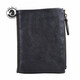 ANDSEEYOU brand genuine leather men's handbag, zipper short wallet, soft leather vertical leather clip, handmade first-layer cowhide wallet, black cowhide