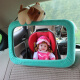 Car baby mirror car child safety seat special reverse baby reflector basket rearview mirror car baby observation mirror HD black special reverse installation seat