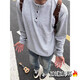 
Jian Xingheng black American Henry neck long-sleeved T-shirt men's spring waffle sweatshirt plus velvet thickened inner base shirt winter black plus velvet 1381 [High quality] L Recommended 100-120 Jin [Jin equals 0.5 kg]