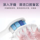 zlerZLER适用飞利浦电动牙刷HX6610 HX6210 HX6616 HX6920声波震动牙刷刷头配件  4支装【白色深度清洁型】