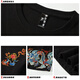 Denon Supreme kurzärmelige T-Shirt für Männer und Frauen Modemarke Sommer chinesischer Stil Phoenix Sticked Loose Kurzärmer T-Shirt T691 Black XL Code (Empfohlen 135-155jin [Jin ist 0,5 kg]))