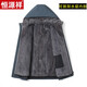 Hengyuanxiang mink fur integrated mink liner mid-length parka fur mink coat men's winter haze blue iron gray mink + rabbit fur sleeves 170/L