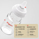 Beiqin Baby Flasche Baby Flasche Neugeborene Anti-Fladen-Flasche Glas Weitmesser Nachahmungsmilch Fütterung Feeling 160 ml mit SS-Schnuller 0-3 Monaten