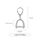 Fat Donglai same style Pt950 platinum l gold buckle head 18K gold necklace rose gold clip buckle card emerald joint buckle platinum l gold safety buckle pendant