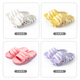 IQGD slippers for women, outdoor home fashion slippers, thickened soft soles, ice cream-milk white 38-39