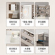 Hengjie (Hegii) Gabinete de baño Hanging Baño Cerámico Integrado Integrado Mirador de belleza Gabinete Washbasin Combination Washbasin Gabinet 6223 6223-A Hucao Grey (gabinete de espejo inteligente) 90cm