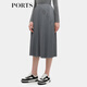 PORTS women's new autumn and winter skirt LL9S008NWF013 gray M (6)