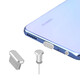Type-c mobile phone dust plug p50 Huawei mate40pro Meizu 18 charging port OPPOreno headphone hole plug Xiaomi 11vi new metal style sky blue dust plug + headphone plug free dustproof