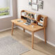 Gongding living room all solid wood desk oak computer table home bedroom simple desk study table drawer table writing table simple single table 60*40*75