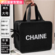 New internet celebrity super popular ins waterproof canvas cosmetic bag portable large capacity skin care product storage wash travel bag black large size