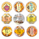 Macau Specialties Guangdong Guangzhou Souxin Zhuhai Pastry Shenzhen Snack Snacks Elderly New Year's Goods Gift Box Sanbao Gift Box 694g (SF Express)