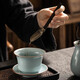 Porcelain brand tea set Ru Kiln Tea Ceremony Six Gentlemen Opening Tea Cistern Teaspoon Tea Needle Tea Clamp Washing Pen Household Tea Set Accessories Tianqing Ru Kiln <Tea Ceremony Six Gentlemen>
